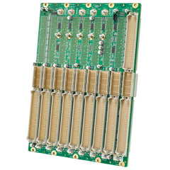 6 HE VME64x 9 Slots mit P0, mit M3/M4 power bolts