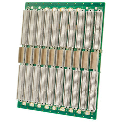 6 HE VME64x 10 Slots mit P0, mit M3/M4 power bolts