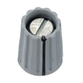 Klassischer Spannzangenknopf | grau | mit Linie | matt oder glänzend | Ø 10 mm