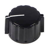 Flügelknopf | schwarz | mit Linie | matt oder glänzend | Ø 28 mm