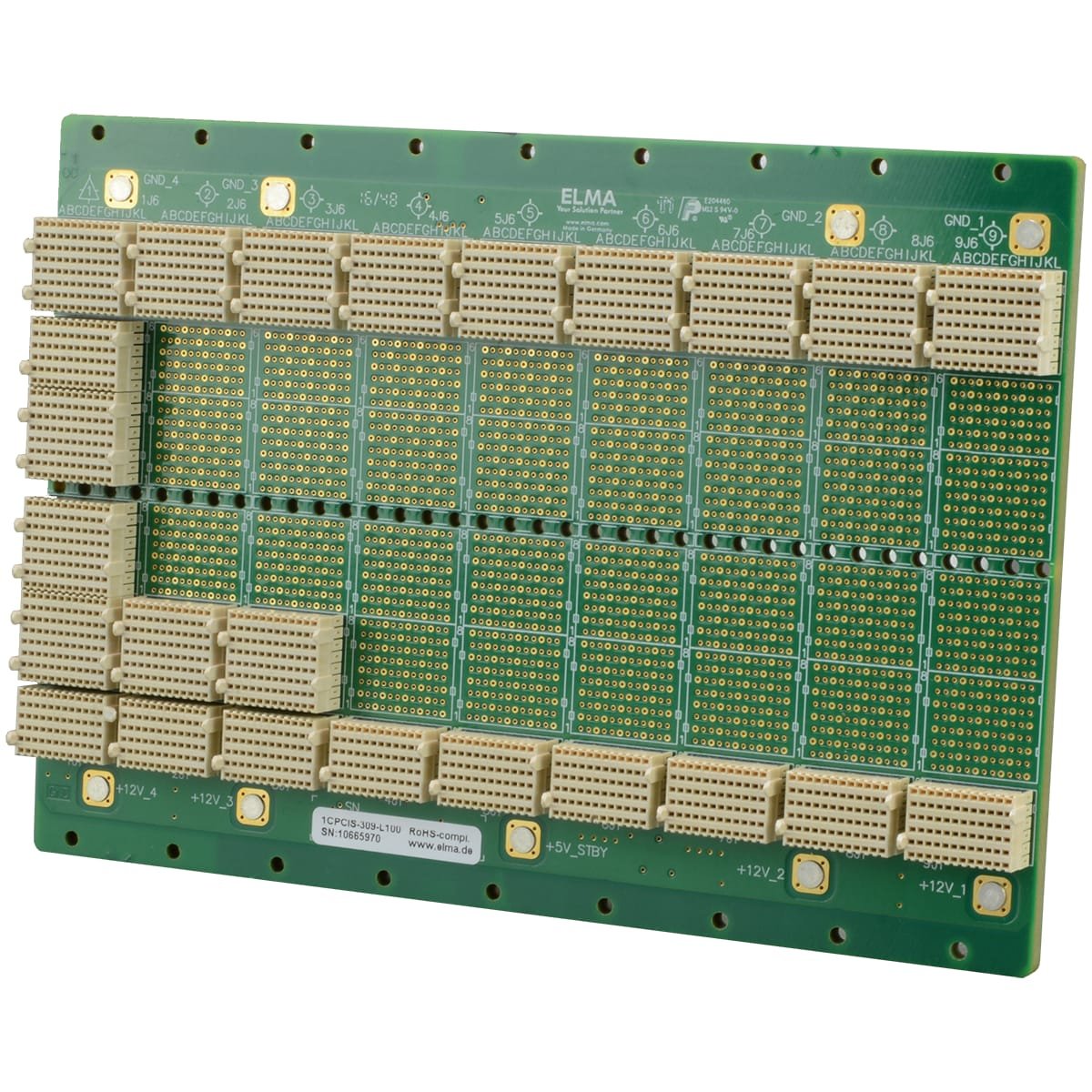 3U CompactPCI Serial 9-slot SSL, mit RTM, mit Ethernet. – Elma-German