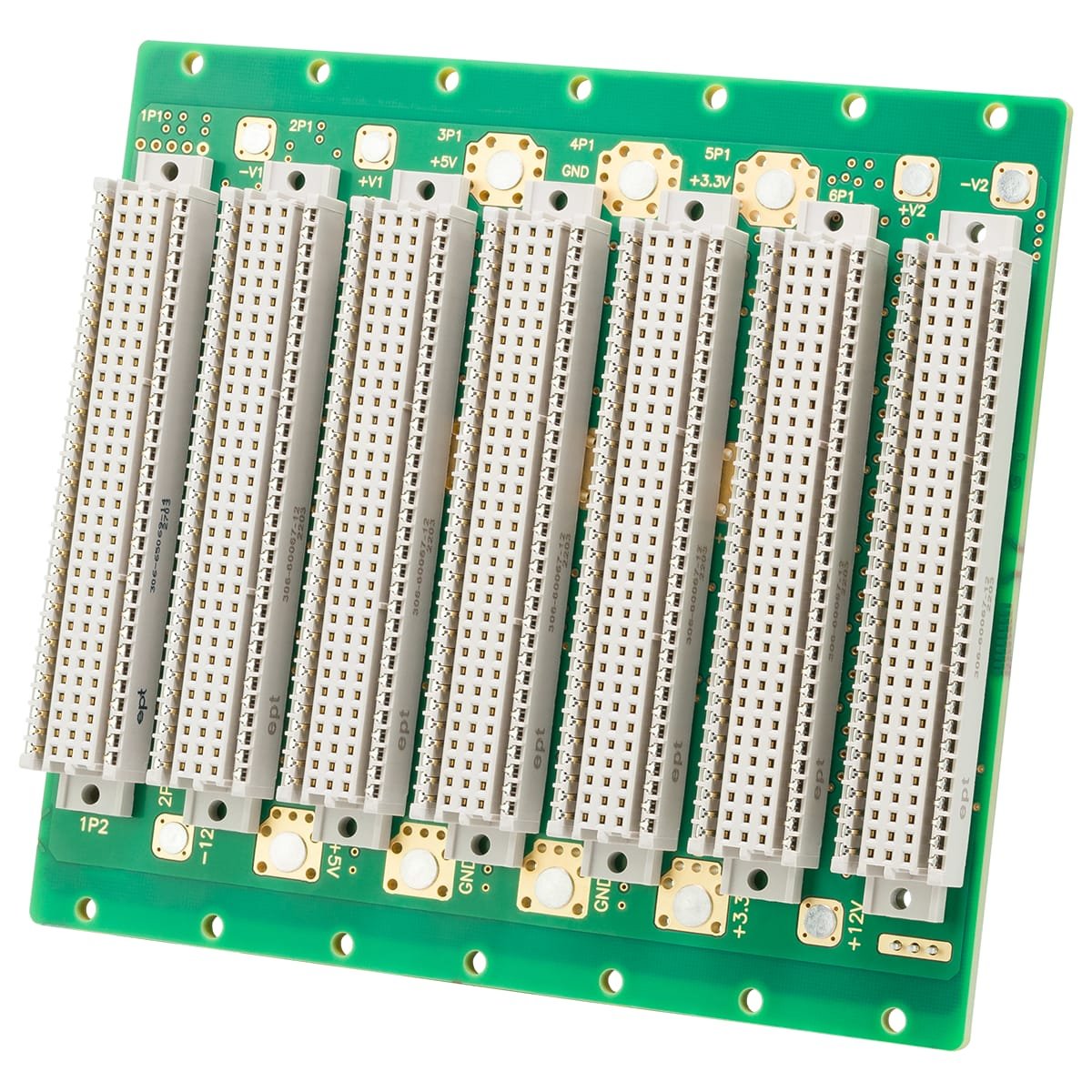 M4 Slot 3 HE VME64x 7 Slots mit M3/M4 power bolts – Elma-German