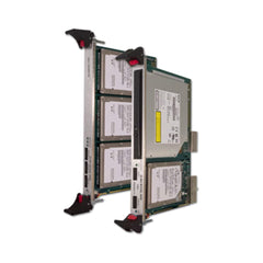 6 HE CompactPCI-Speichermodul mit drei Laufwerken, 605x